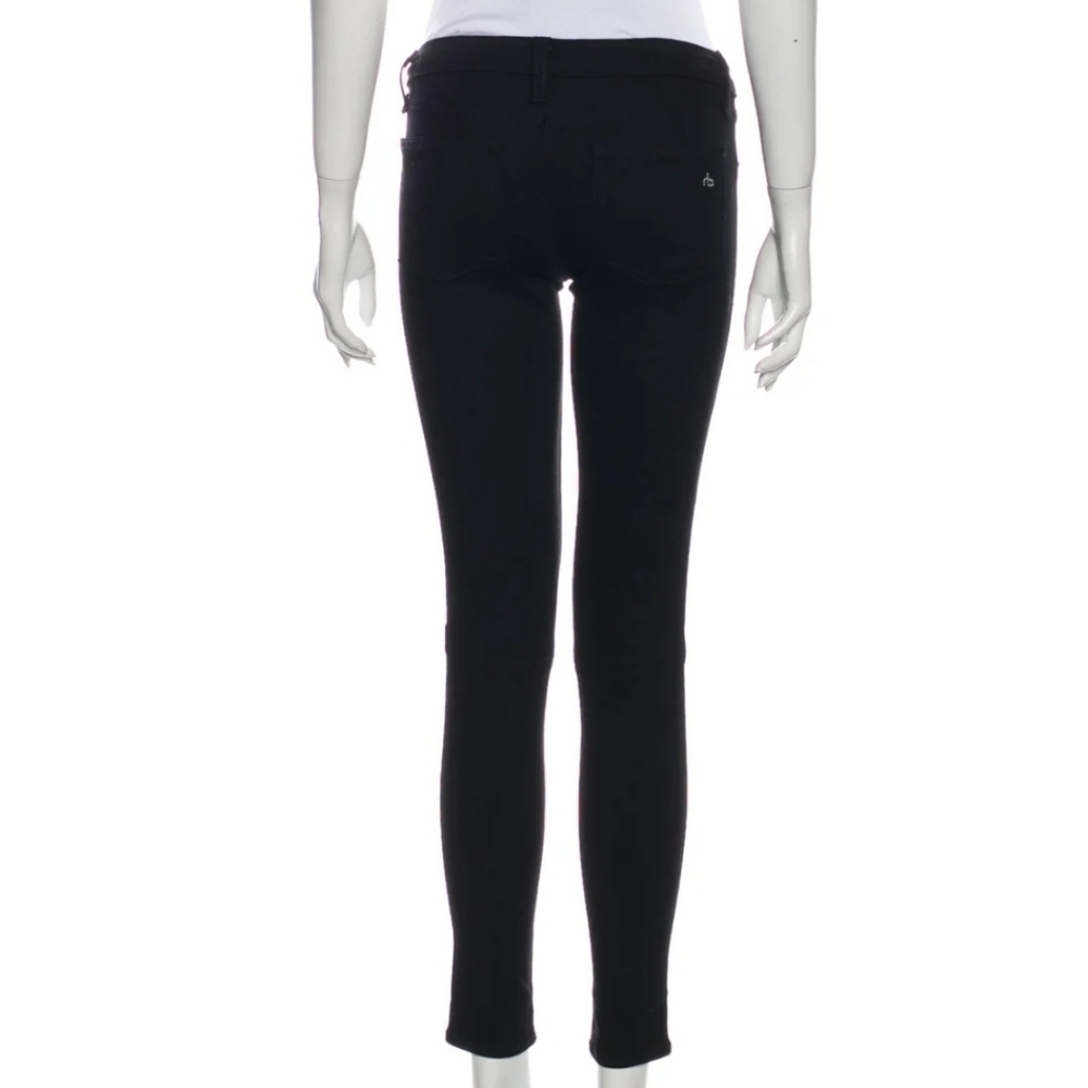 rag & bone | Lamb Leather + Denim Skinny - Picture 3 of 3